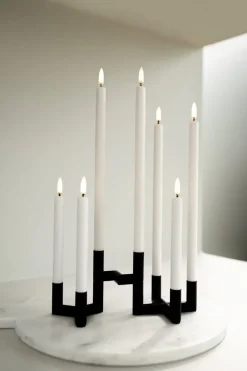 LED mini stagelys, Nordic White, Smooth, 2-pak, 1,3x13,8cm