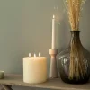 LED triple bloklys, Nordic White, Smooth, 15x15 cm