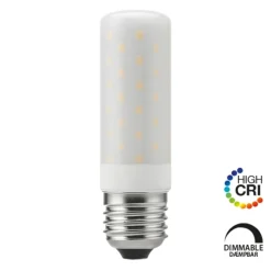 LED T28 rørpære 8W E27 opal Dim CRI 90