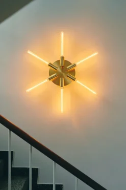 Liberty Star væglampe, guld