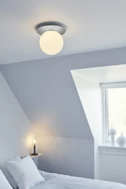 Liila 1 large væglampe / loftlampe IP44, light silver/opal