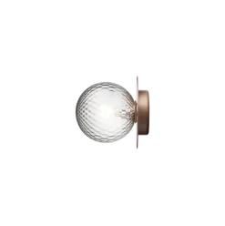 Liila 1 medium væglampe / loftlampe, mørk bronze/klar