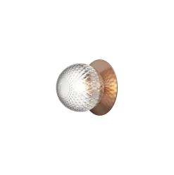 Liila 1 medium væglampe / loftlampe, mørk bronze/klar