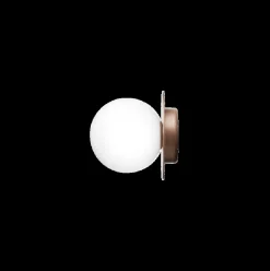 Liila 1 medium væglampe / loftlampe, mørk bronze/opal
