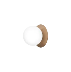 Liila 1 medium væglampe / loftlampe, mørk bronze/opal