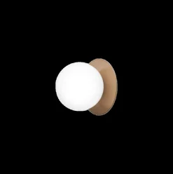 Liila 1 medium væglampe / loftlampe, mørk bronze/opal
