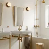 Liila 1 medium væglampe / loftlampe, sort/klar