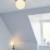 Liila 1 medium væglampe / loftlampe IP44, light silver/opal