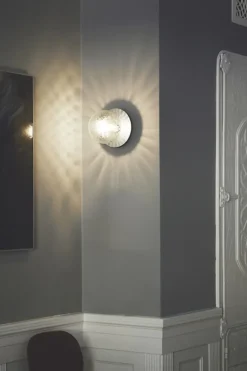 Liila 1 medium væglampe / loftlampe IP44, light silver/klar