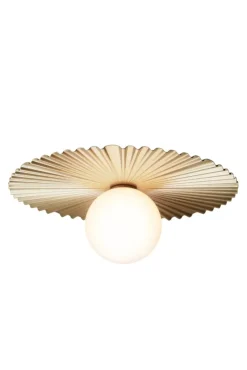 Liila Muuse væglampe / loftlampe medium, Nordic guld/opal