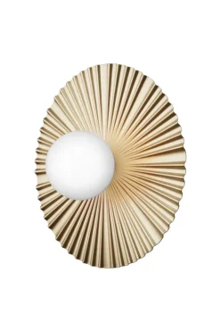 Liila Muuse væglampe / loftlampe medium, Nordic guld/opal