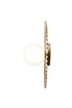 Liila Muuse væglampe / loftlampe medium, Nordic guld/opal