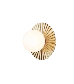 Liila Muuse væglampe / loftlampe small, Nordic guld/opal