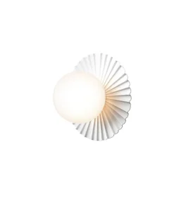 Liila Muuse væglampe / loftlampe small, hvid/opal