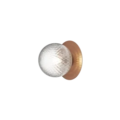 Liila 1 Outdoor væglampe / loftlampe, mørk bronze/klar