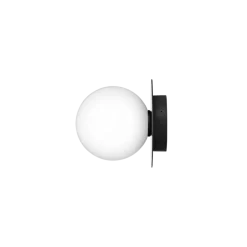 Liila 1 Outdoor væglampe / loftlampe, sort/opal