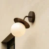 Liila Outdoor væglampe, mørk bronze/klar