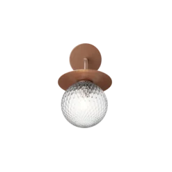 Liila Outdoor væglampe, mørk bronze/klar
