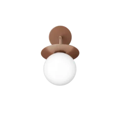 Liila Outdoor væglampe, mørk bronze/opal