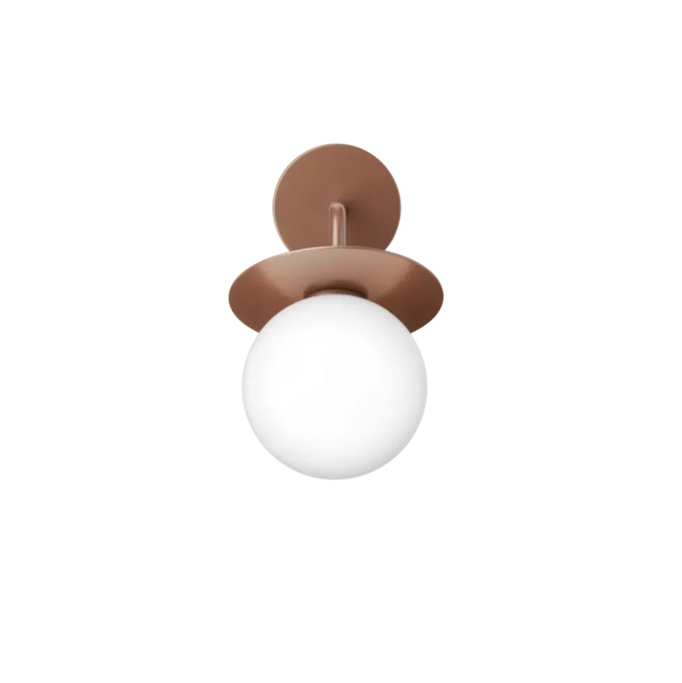 Liila Outdoor væglampe, mørk bronze/opal