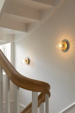 Liila 1 Small væglampe / loftlampe IP44, nordic guld/klar