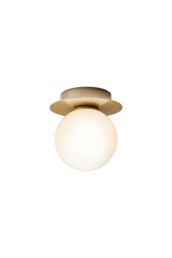 Liila 1 Small væglampe / loftlampe IP44, nordic guld/opal