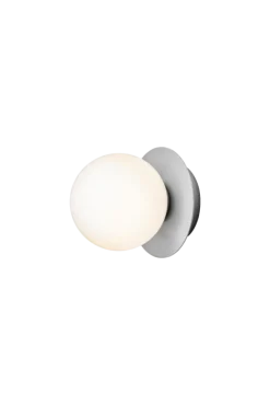 Liila 1 Small væglampe / loftlampe IP44, light silver/opal
