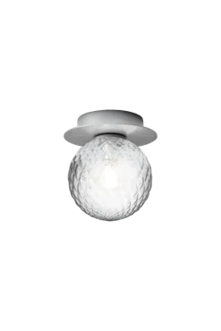 Liila 1 Small væglampe / loftlampe IP44, light silver/klar