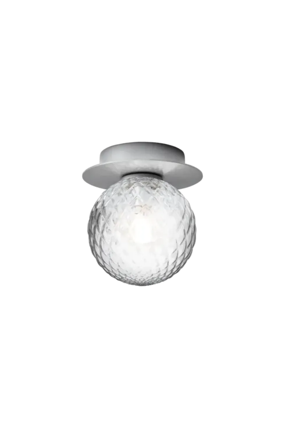 Liila 1 Small væglampe / loftlampe IP44, light silver/klar