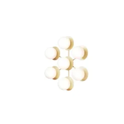 Liila Star væglampe / loftlampe, nordic guld/opal