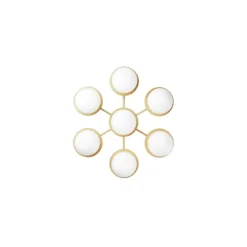 Liila Star væglampe / loftlampe, nordic guld/opal
