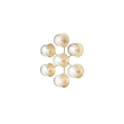Liila Star væglampe / loftlampe, nordic guld/klar