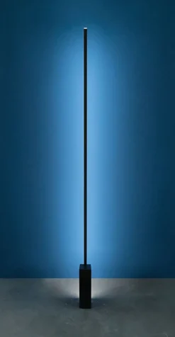 Linescapes gulvlampe, sort/grå
