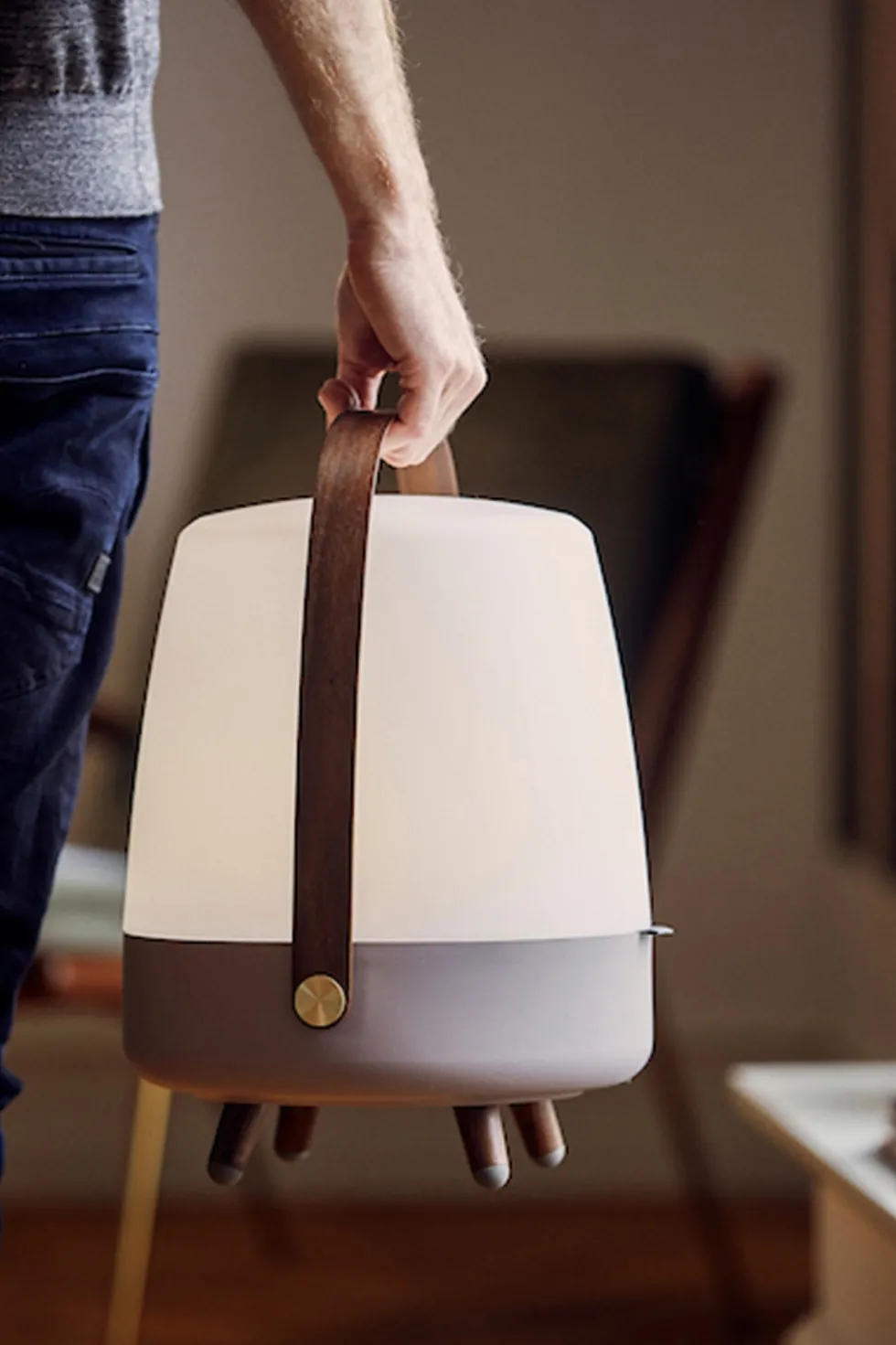 Lite-up Play LED lampe m/højtaler, lyserød