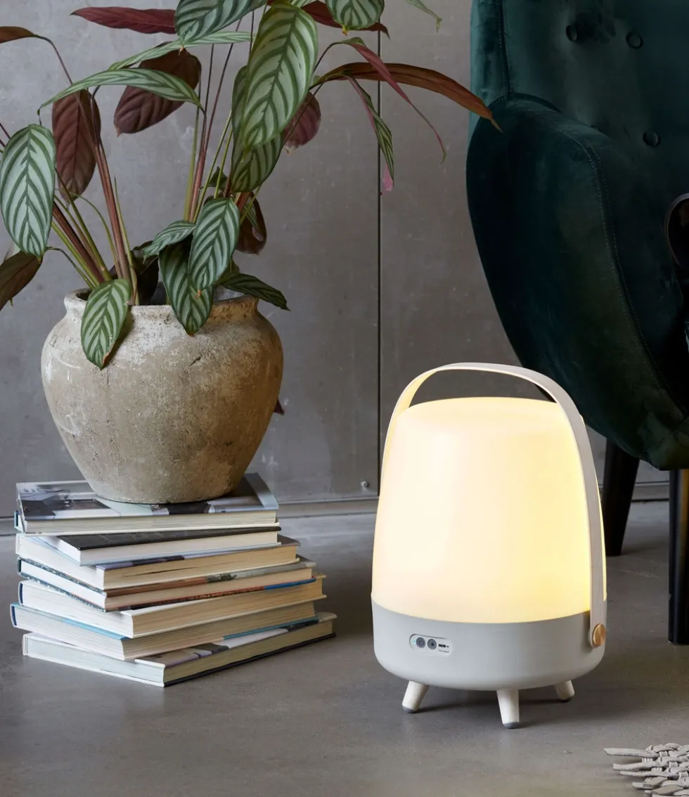 Lite-up Play 2.0 LED lampe m/JBL højtaler, sand (ny model)