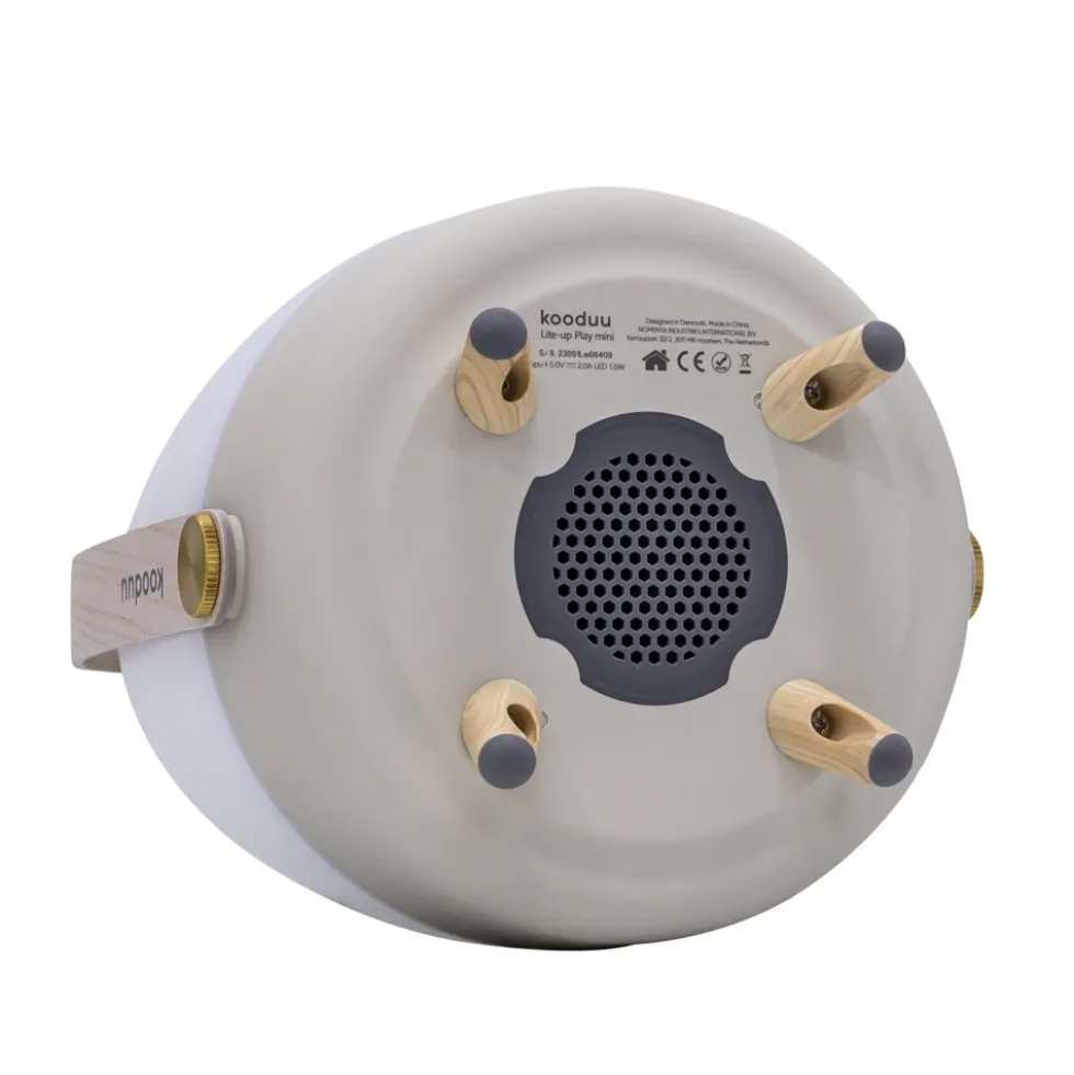 Lite-up Play Mini 2.0 LED lampe m/JBL højtaler, sand