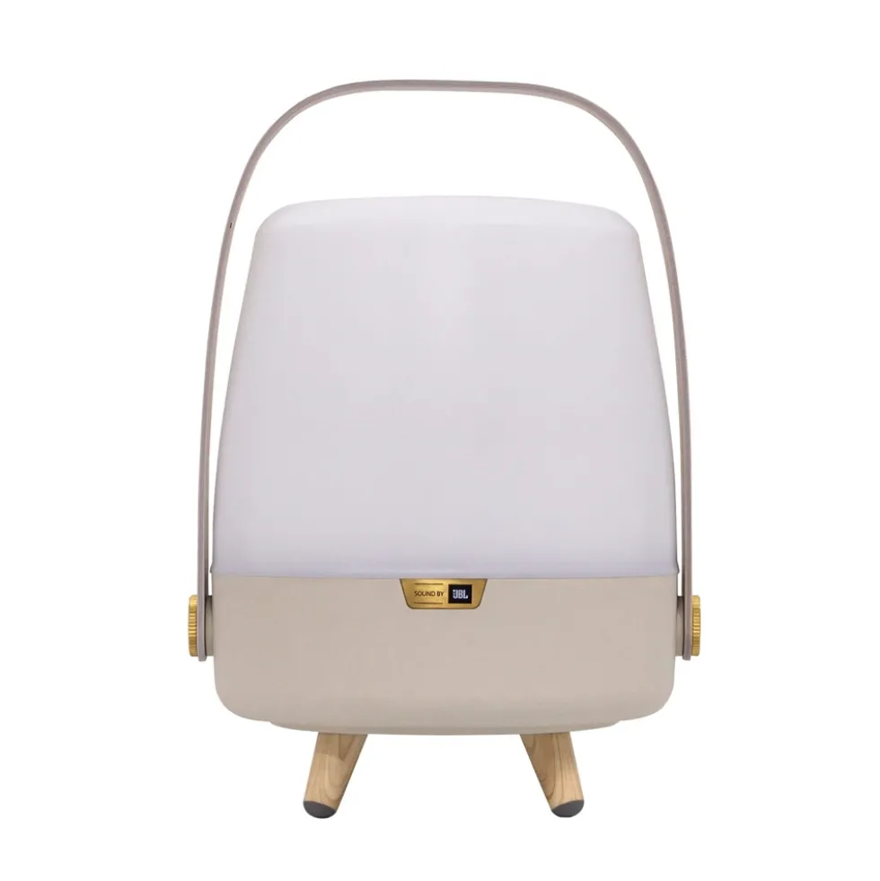 Lite-up Play Mini 2.0 LED lampe m/JBL højtaler, sand