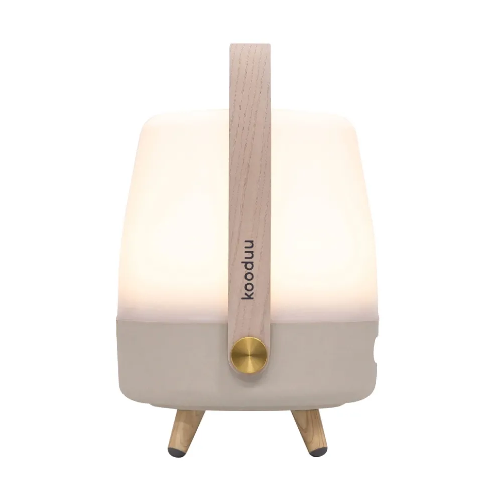 Lite-up Play Mini 2.0 LED lampe m/JBL højtaler, sand