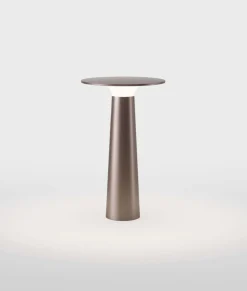 Lix batterilampe / bordlampe, bright bronze
