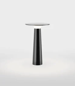 Lix batterilampe / bordlampe, dark krom