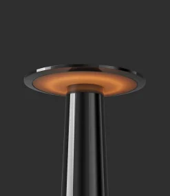 Lix batterilampe / bordlampe, dark krom