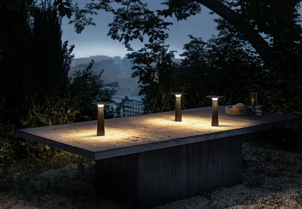 Lix batterilampe / bordlampe, jet black