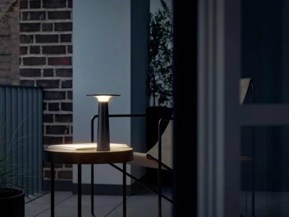 Lix batterilampe / bordlampe, jet black