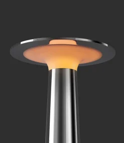Lix batterilampe / bordlampe, krom