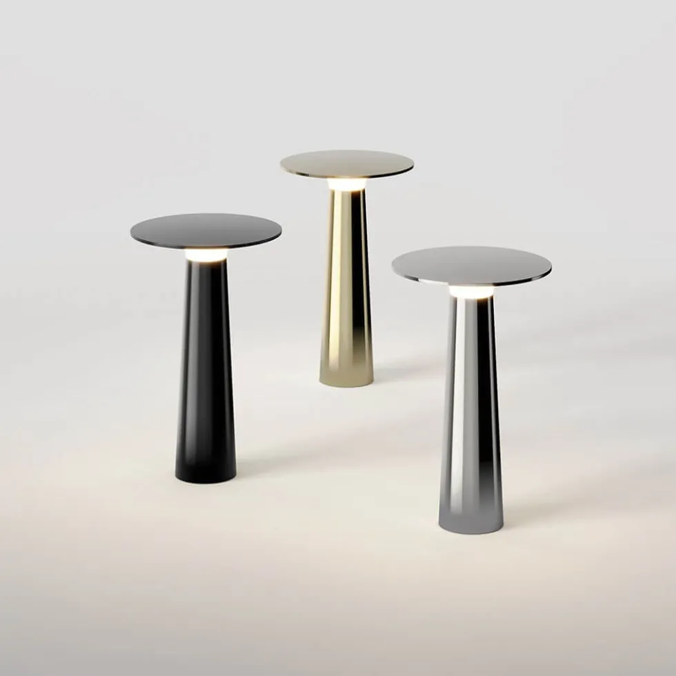 Lix batterilampe / bordlampe, messing