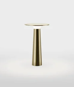 Lix batterilampe / bordlampe, messing