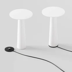 Lix batterilampe / bordlampe, pearl white