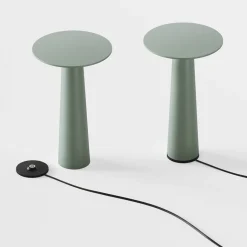 Lix batterilampe / bordlampe, sage