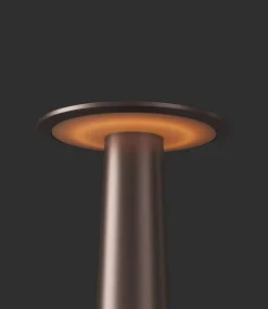 Lix mini batterilampe / bordlampe, bright bronze
