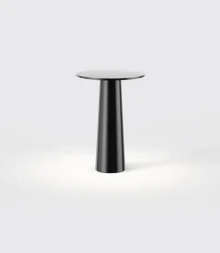 Lix mini batterilampe / bordlampe, dark krom